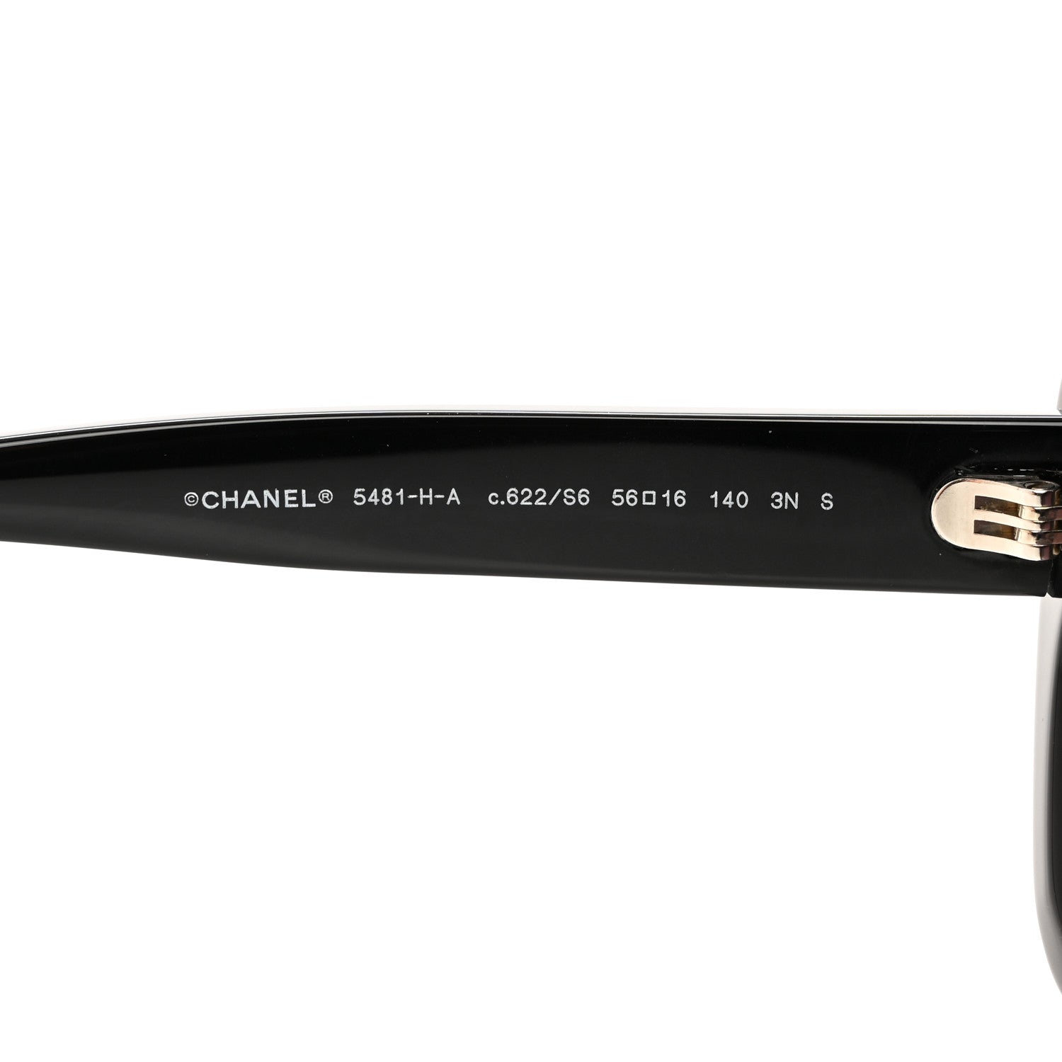Chanel Acetate Pearl Cat Eye CC Sunglasses 5481-H-A Black 5 of 8