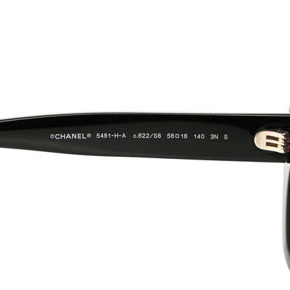 Chanel Acetate Pearl Cat Eye CC Sunglasses 5481-H-A Black 5 of 8