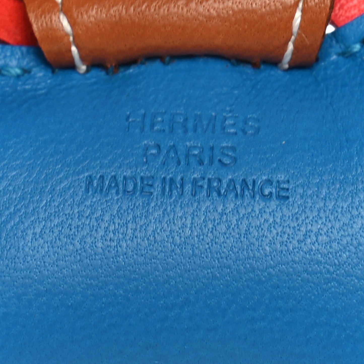 Milo Lambskin Grigri Rodeo Horse Bag Charm PM Bleu Zanzibar Rose Texas Gold
