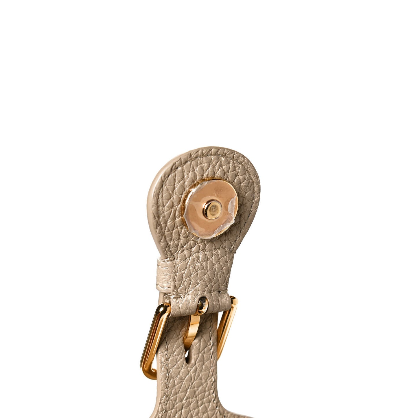 Grained Calfskin Large Bobby Flap Beige