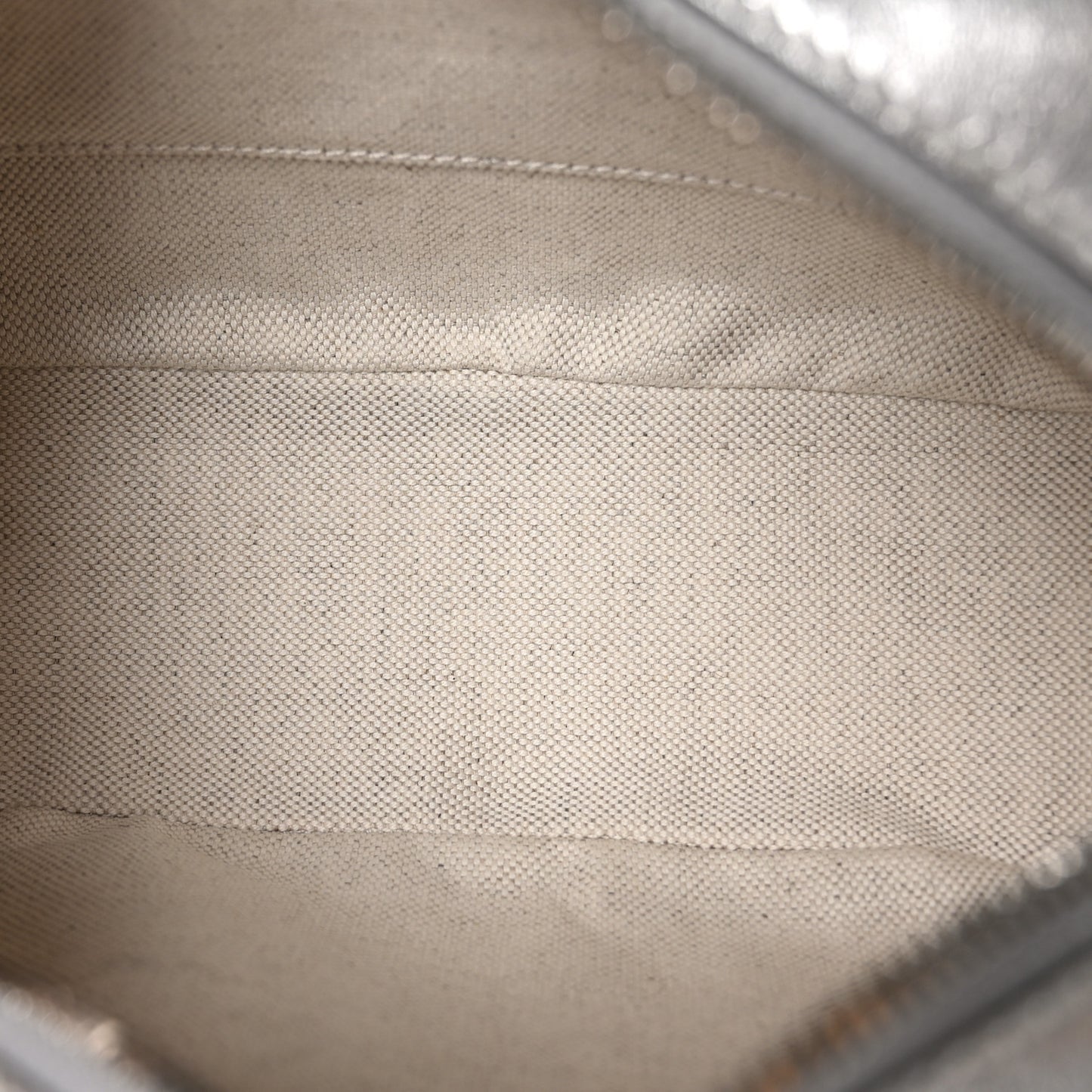 Metallic Sakai Be Green Calfskin Diagonal Stitched Small Blondie Shoulder Bag Silver