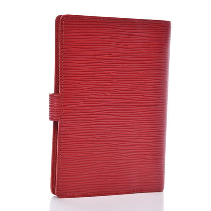 Louis Vuitton Epi Small Ring Agenda Cover Castillan Red 3 of 7