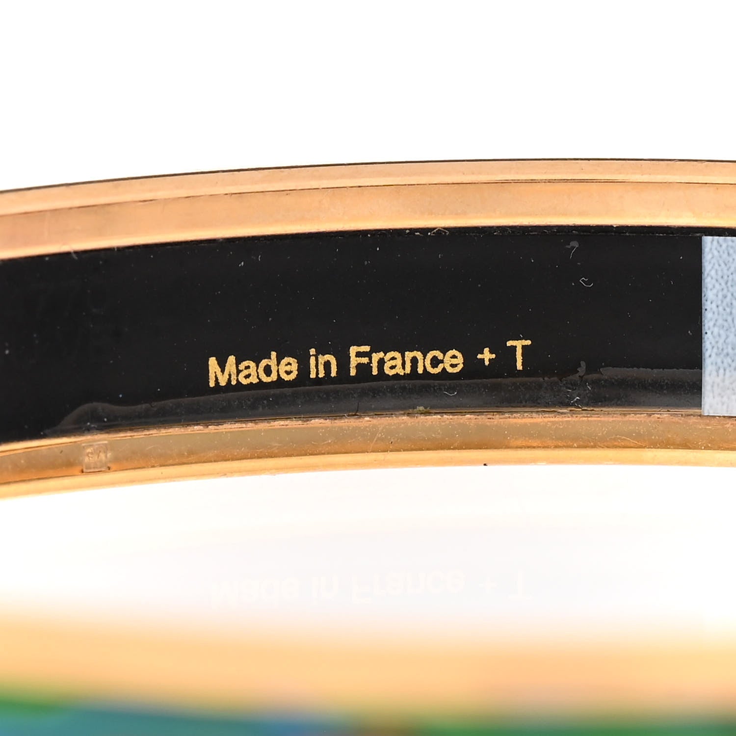 Hermes Enamel Printed Narrow L'Arbre Du Vent Bracelet 62 Folk 5 of 6