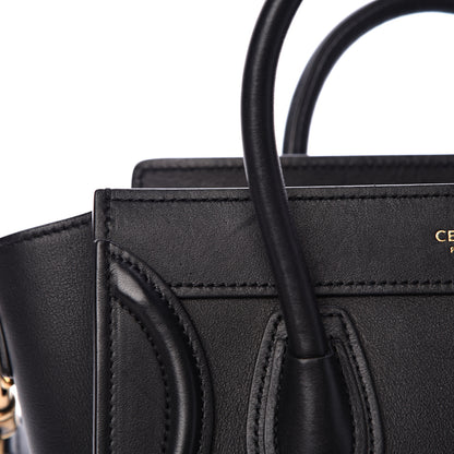 Celine Smooth Calfskin Nano Luggage Black 13 of 13