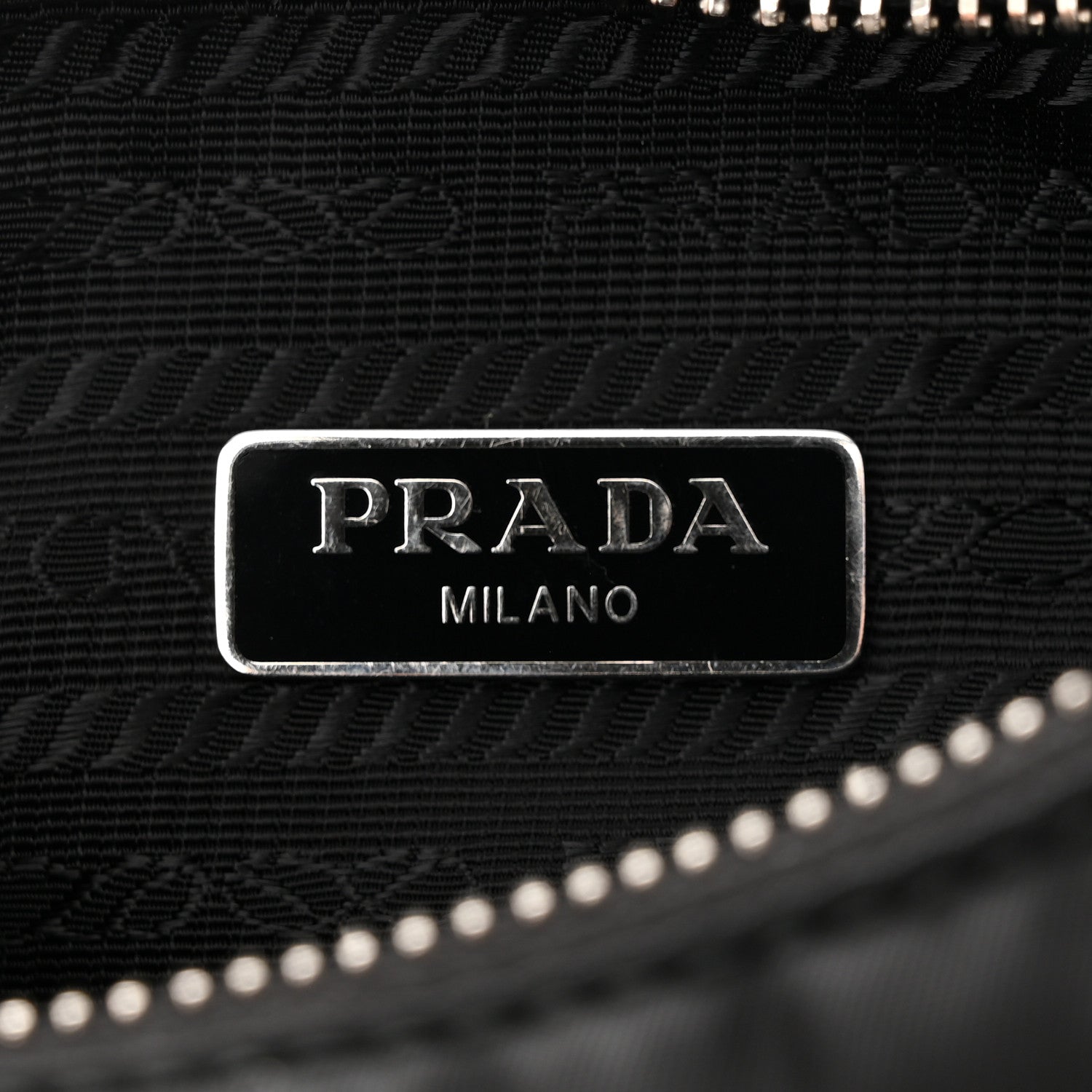 Prada Tessuto Nylon Saffiano Mini Re-Edition 2005 Bag Black 6 of 11