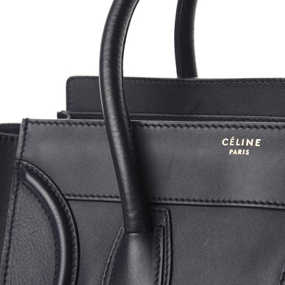 Celine Smooth Calfskin Mini Luggage Navy Blue 10 of 11