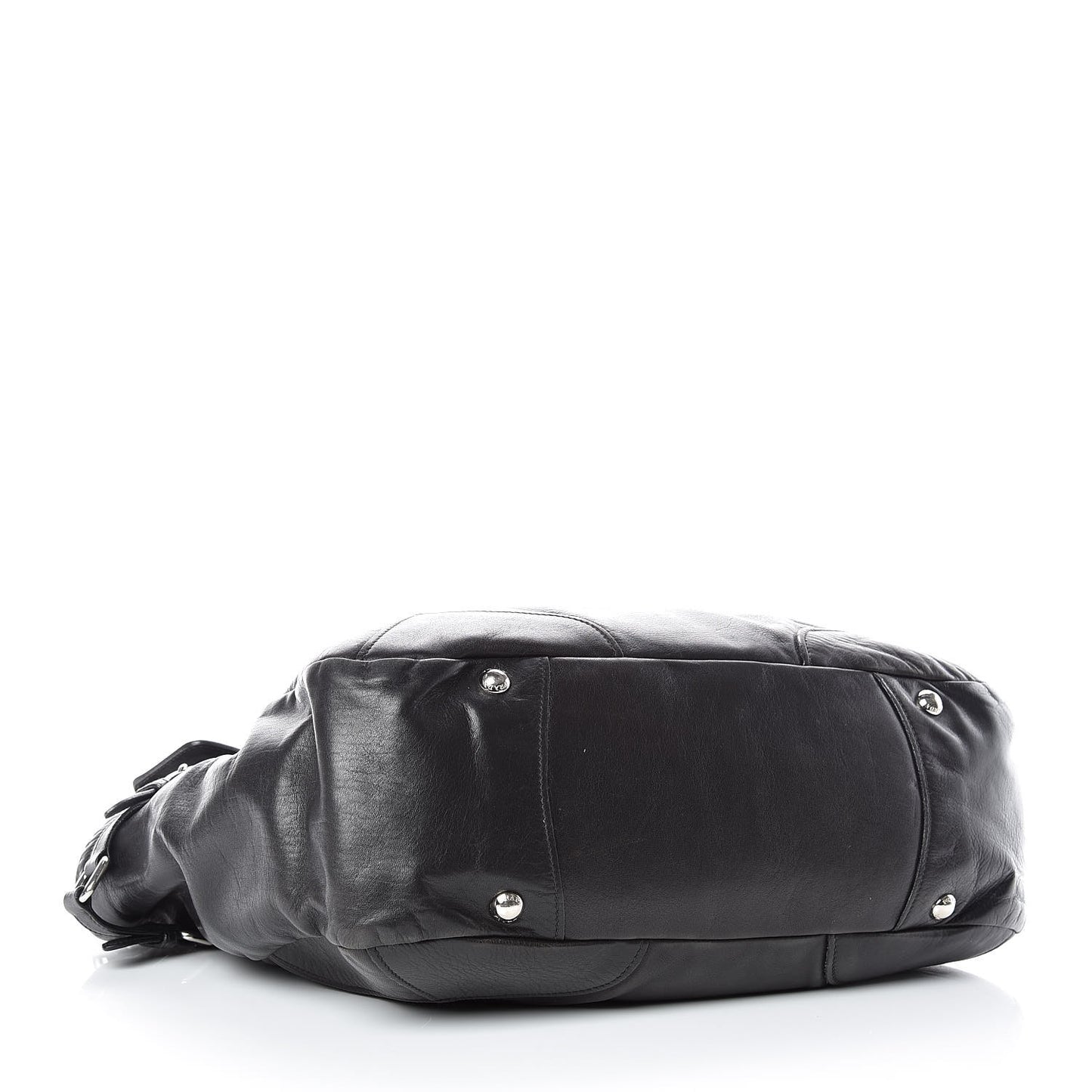 Soft Calfskin Two Pocket Hobo Black