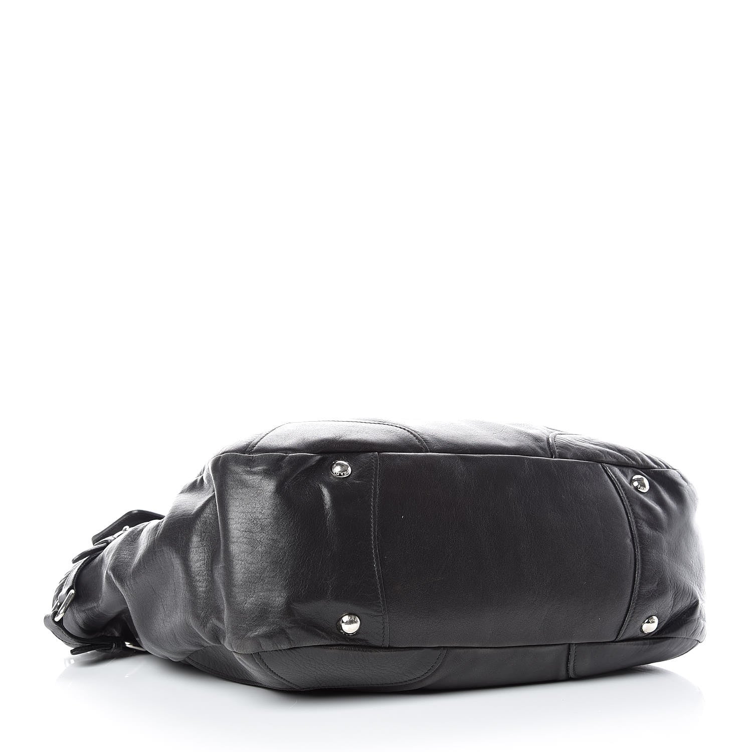 Prada Soft Calfskin Two Pocket Hobo Black 4 of 14