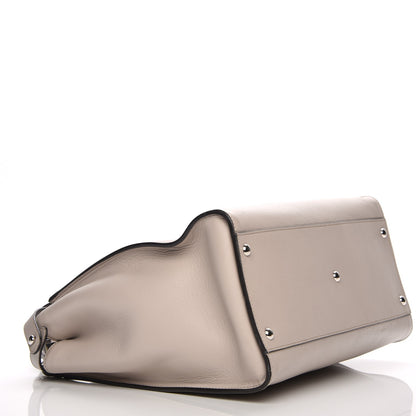 Fendi Vitello Seta Plexiglass Granite Large Peekaboo Iconic Satchel Polvere 5 of 9