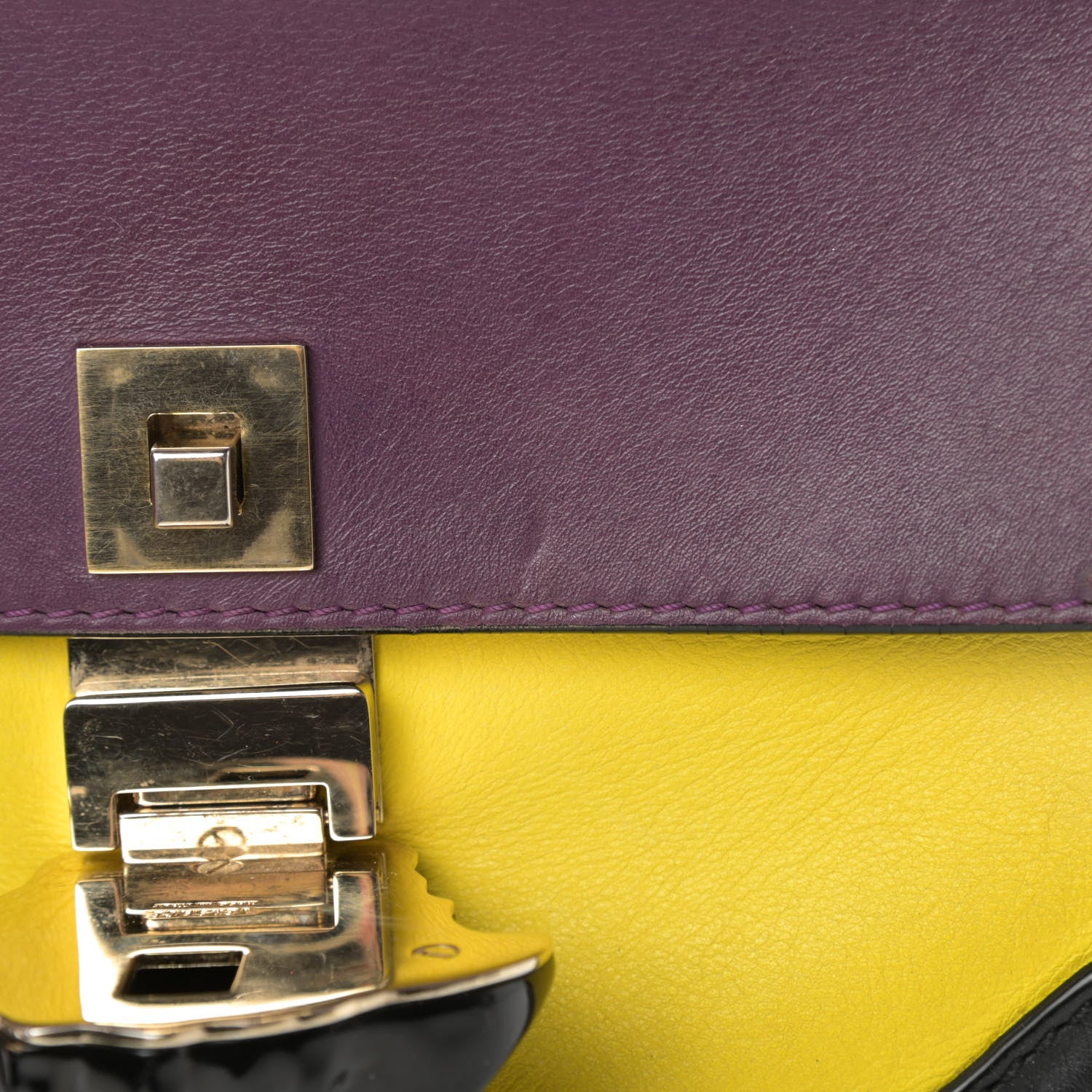 Versace Calfskin Medium Palazzo Empire Colorblock Crossbody Bag Multicolor 13 of 17