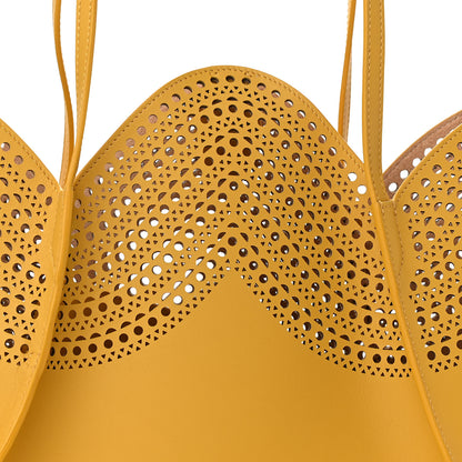 Alaia Calfskin Vienne Lili 22 Tote Jaune Safran 8 of 10