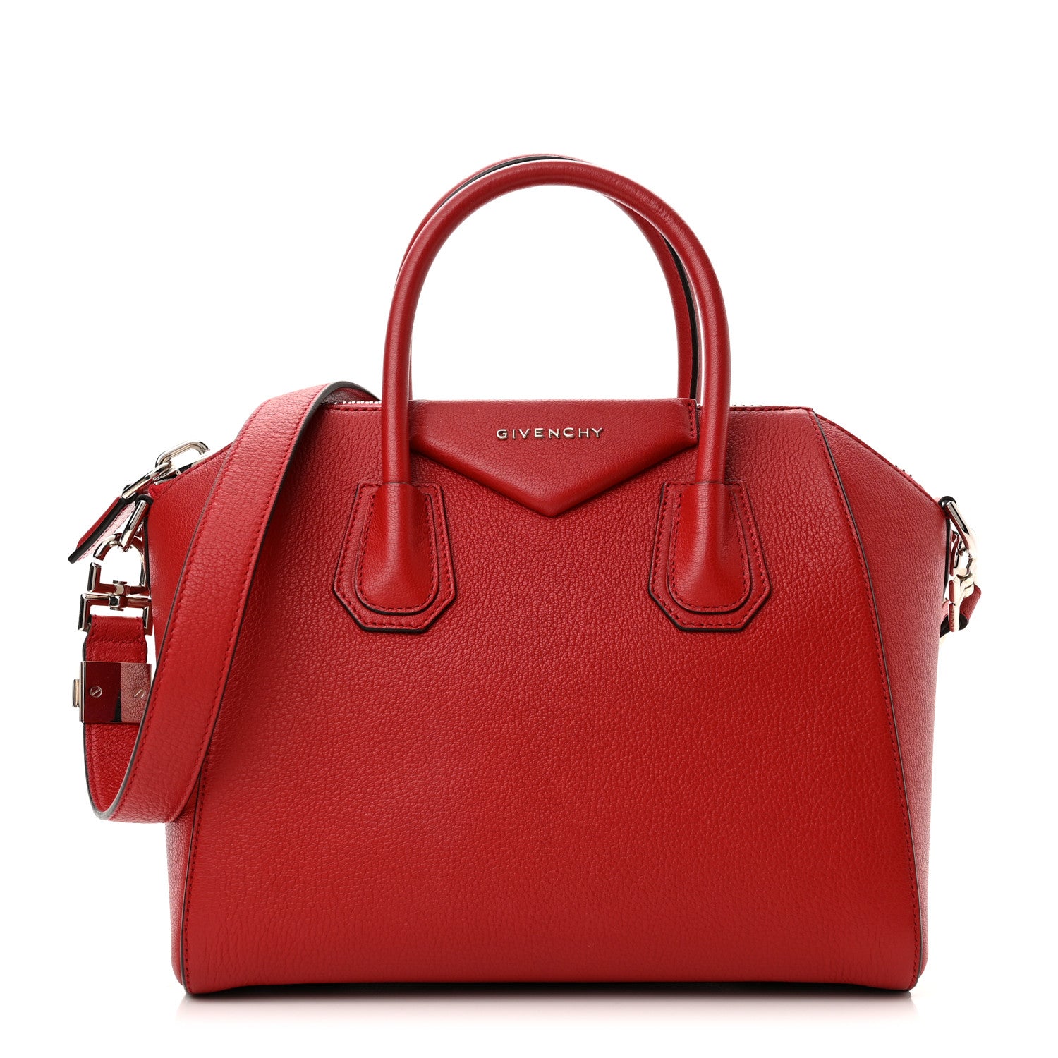 Givenchy Sugar Goatskin Small Antigona Vermillon 1 of 10