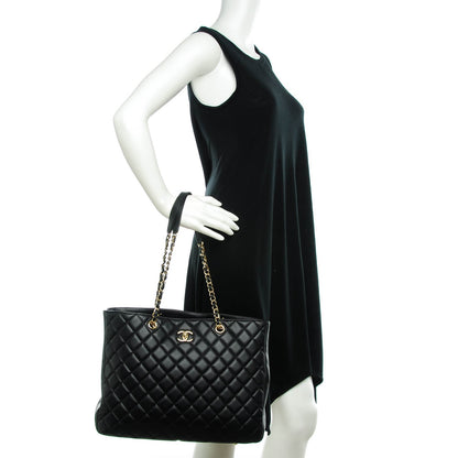 Chanel Calfskin Quilted Timeless Tote Black 2 of 7