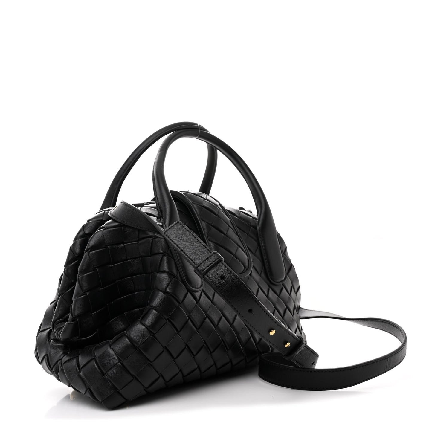 Nappa Intrecciato Teen The Lauren 1980 Bauletto Black