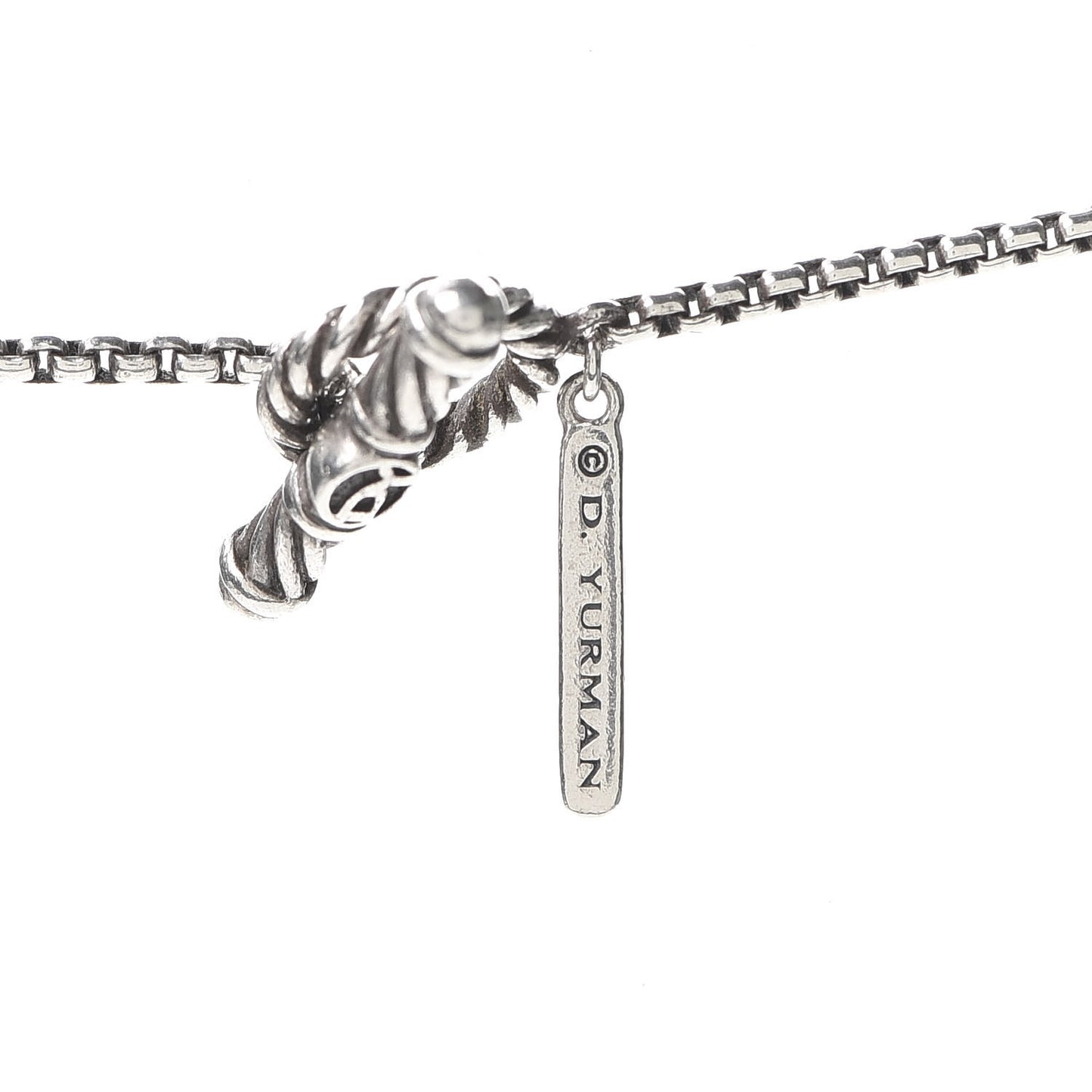 Sterling Silver Pearl Quatrefoil Bead Long Chain Necklace