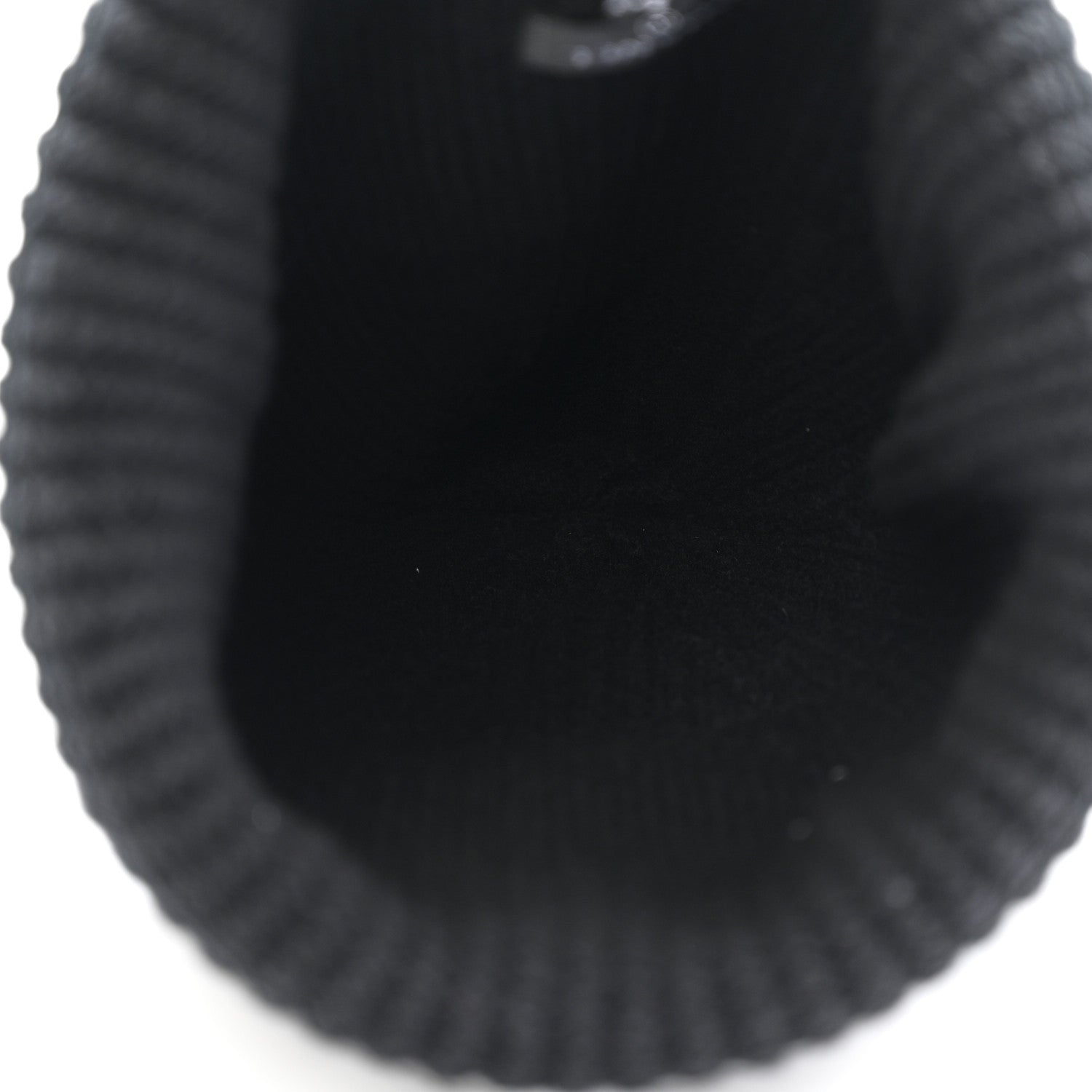 Chanel Wool Cashmere CC Beanie Hat Light Black White 4 of 5