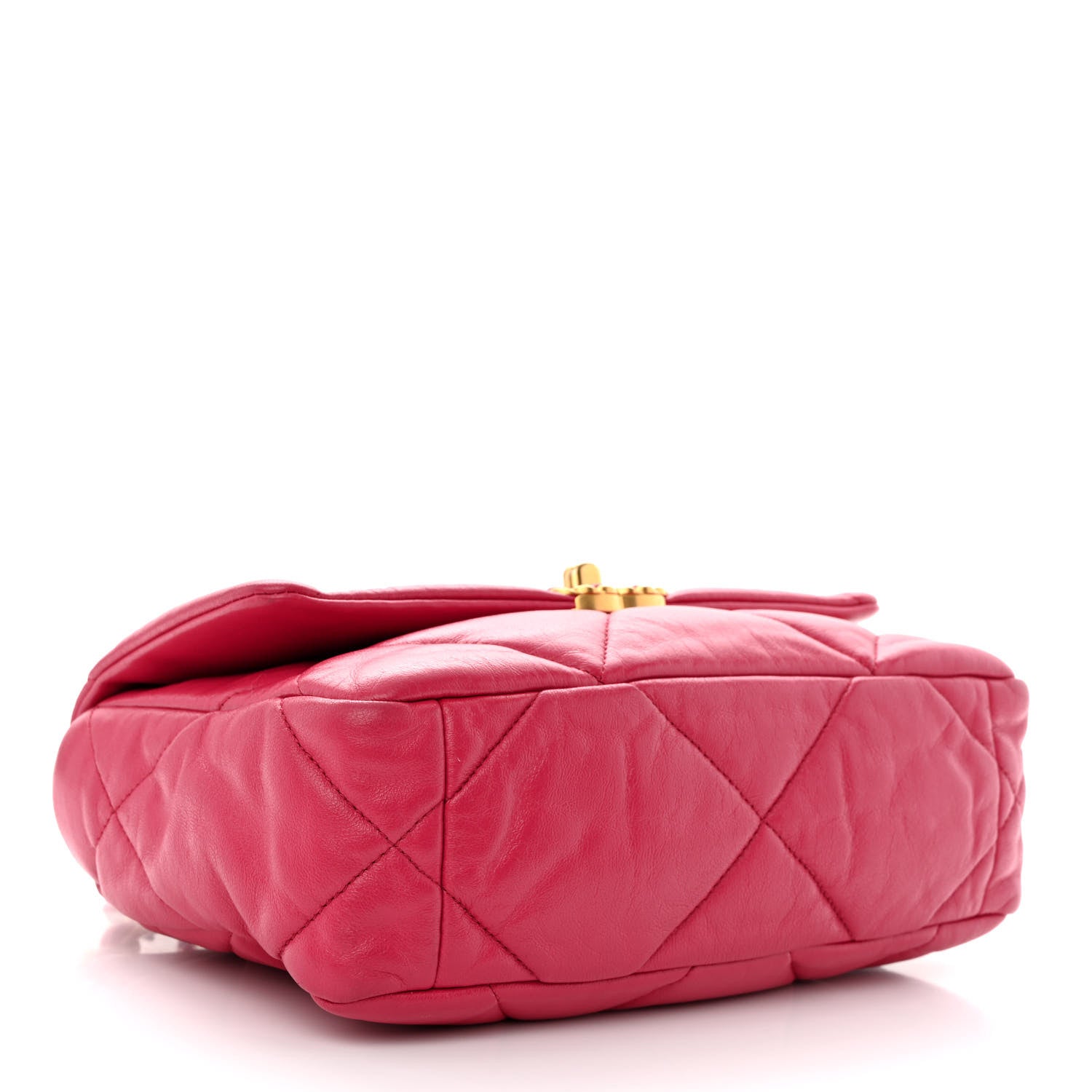 Chanel Lambskin Quilted Medium Chanel 19 Flap Dark Pink 4 of 10
