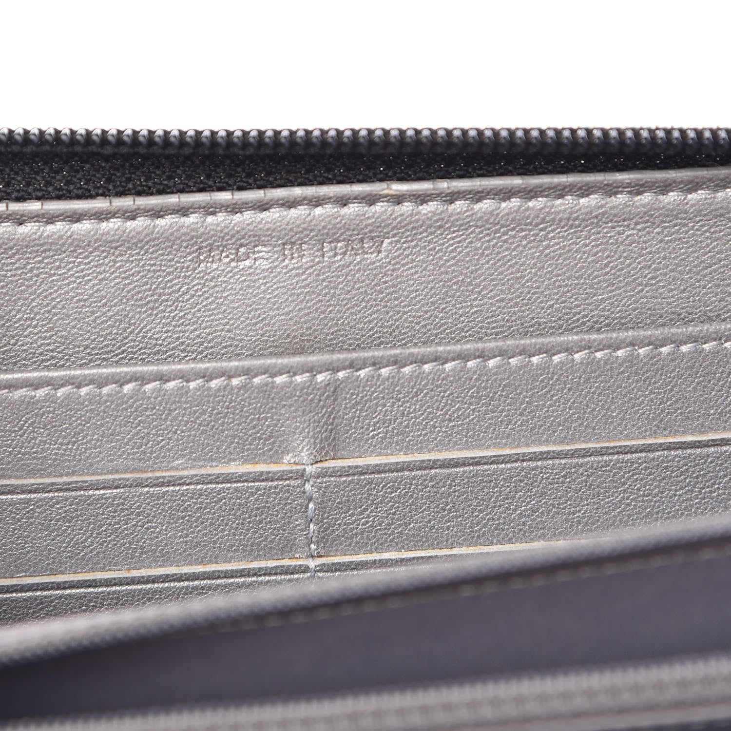 Chanel Lambskin Camellia Embossed Large Zip Around Gusset Wallet Black 7 of 15