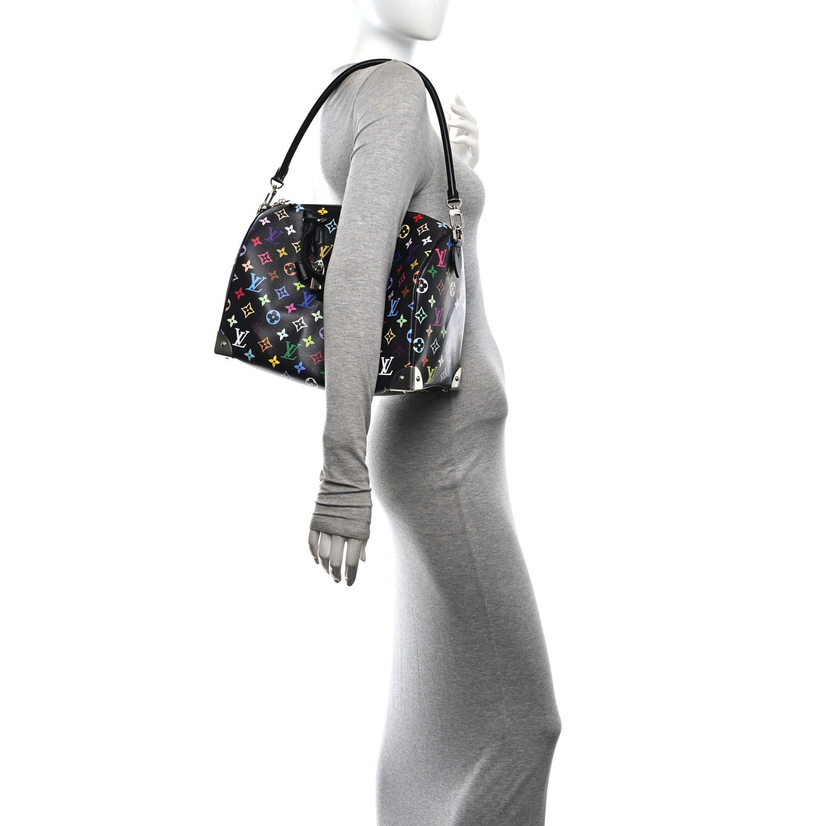 Louis Vuitton LV X TM Monogram Multicolor Speedy Soft 30 Black 2 of 10