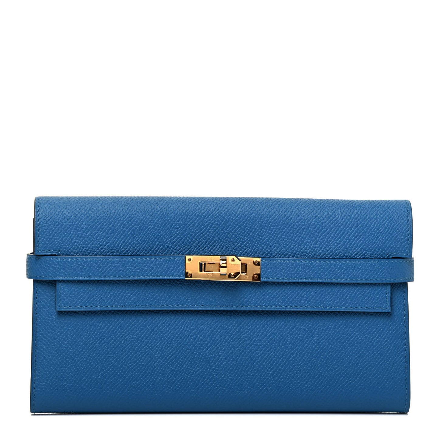 Epsom Kelly Longue Wallet Bleu Izmir