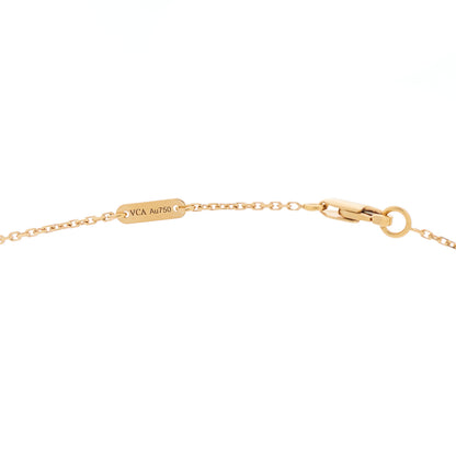 Van Cleef & Arpels 18k Rose Gold Carnelian Sweet Alhambra Heart Pendant Necklace 6 of 7