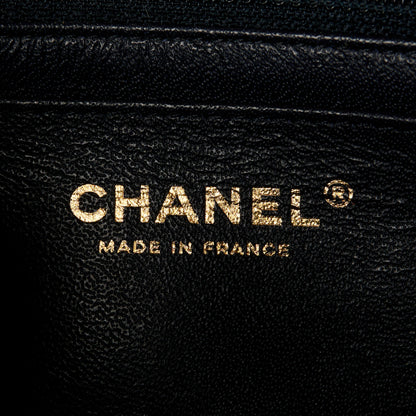 Chanel Calfskin Quilted Plaid Printed Small Single Flap Navy Multicolor 7 of 12