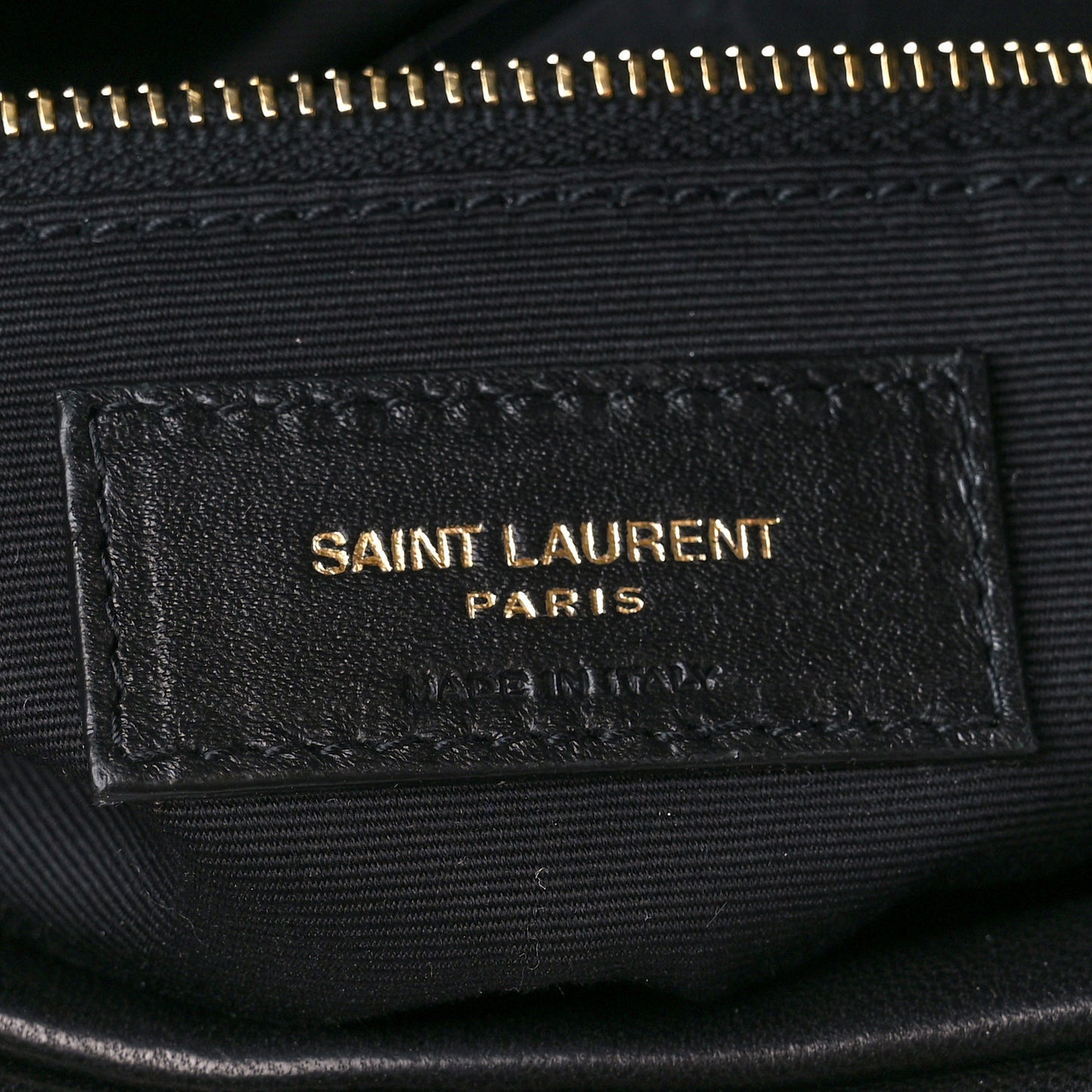 Lambskin Quilted Medium Loulou Puffer Monogram Chain Satchel Black