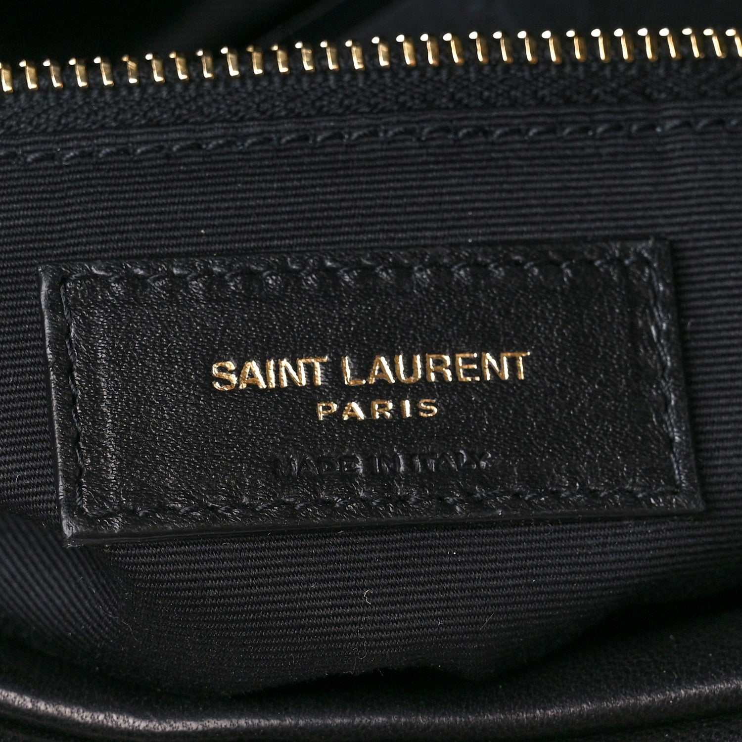 Saint Laurent Lambskin Quilted Medium Loulou Puffer Monogram Chain Satchel Black 7 of 11