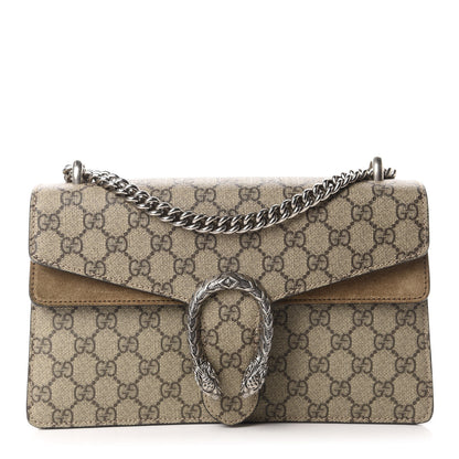 Gucci GG Supreme Monogram Small Dionysus Shoulder Bag Taupe 1 of 11