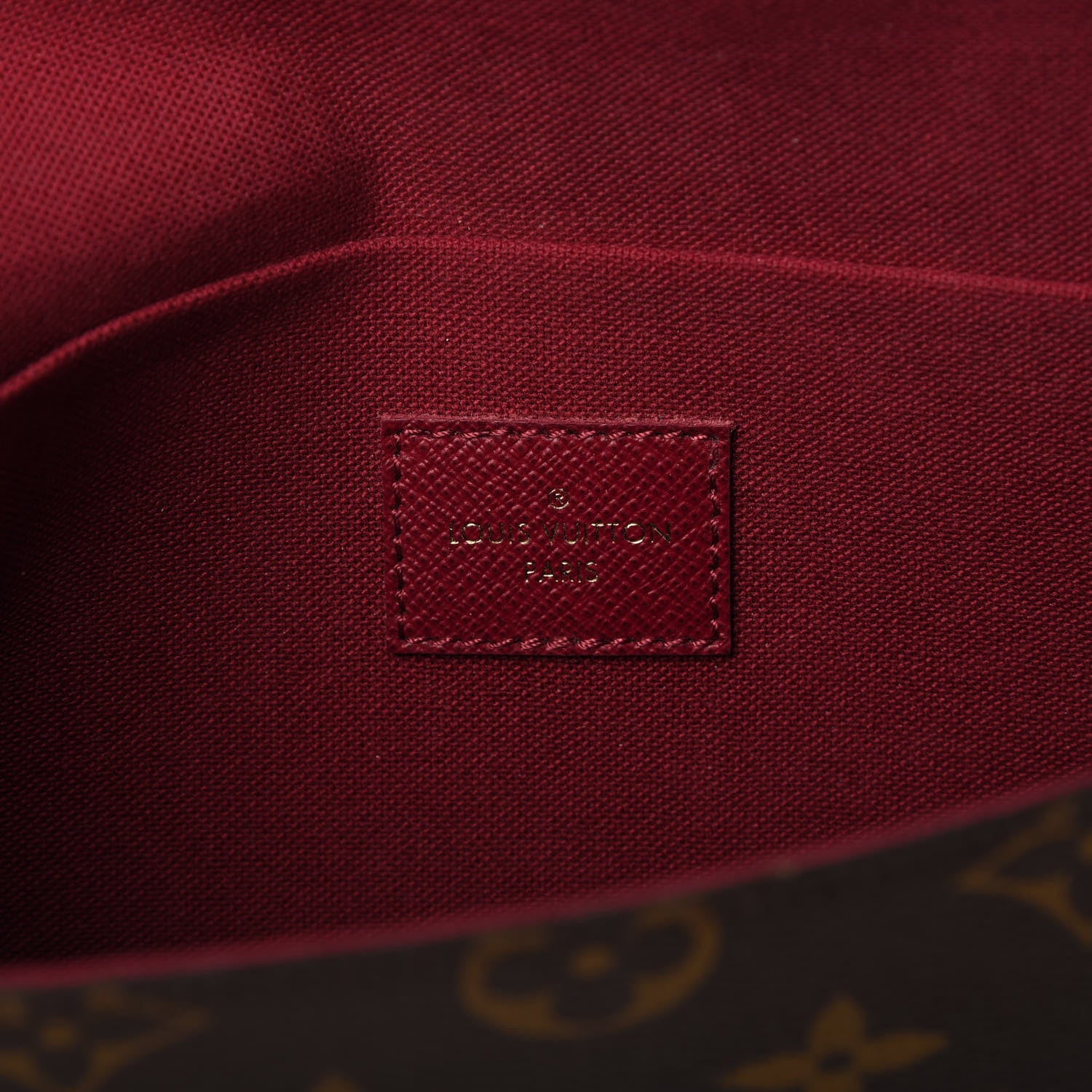 Louis Vuitton Monogram Pochette Felicie Chain Wallet Fuchsia 9 of 13