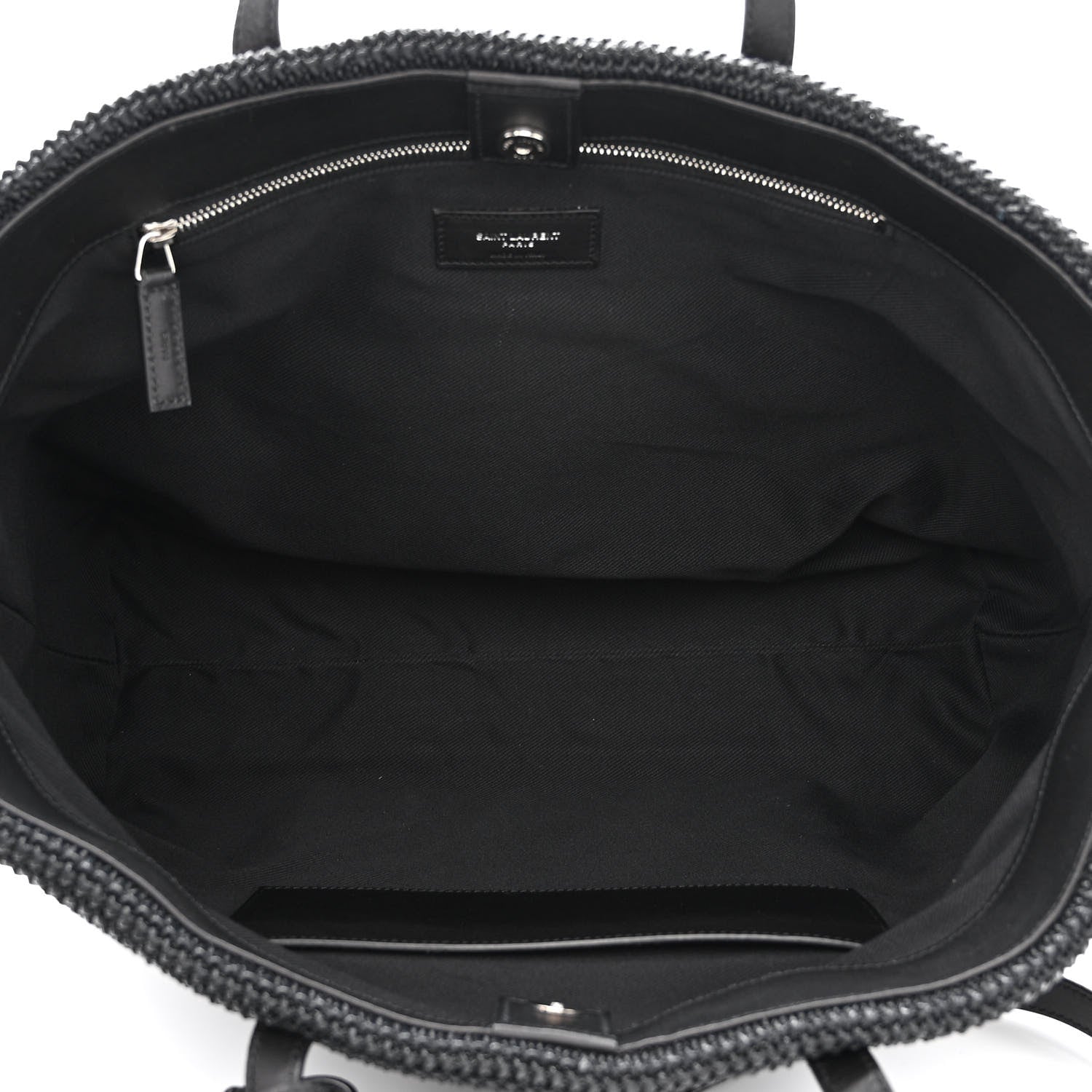 Saint Laurent Raffia Tote Black 5 of 13