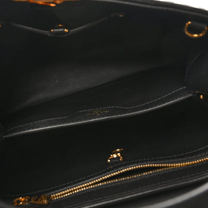 Louis Vuitton Lambskin Quilted Flower Capucines PM Black 5 of 9