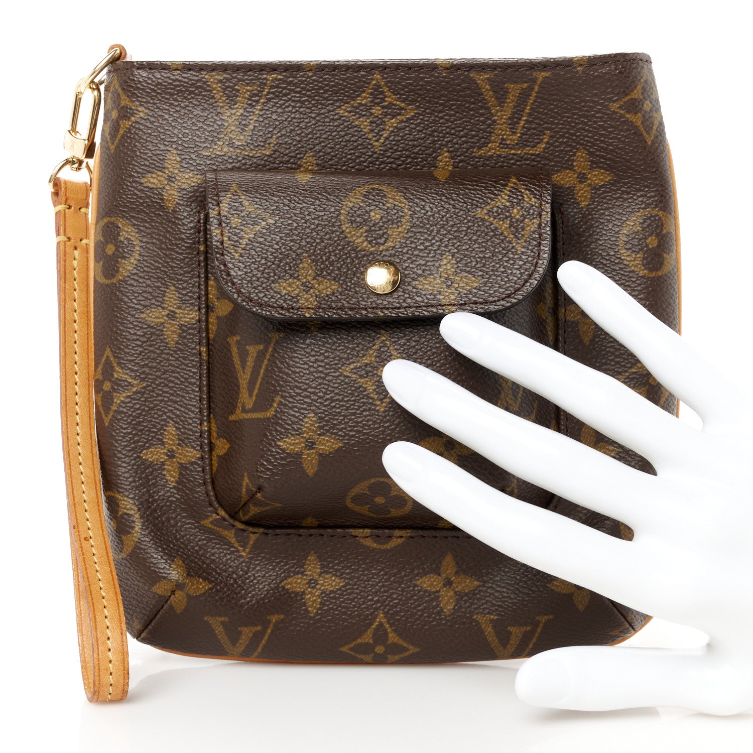 Louis Vuitton Monogram Partition Wristlet 2 of 9