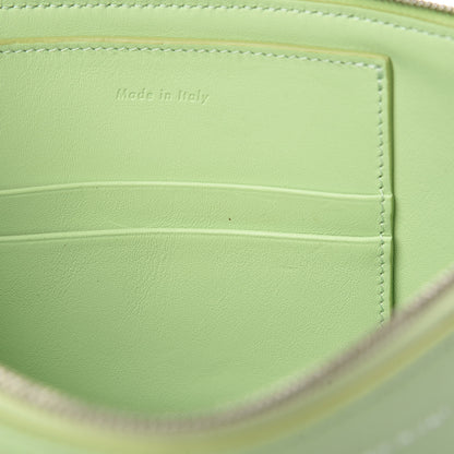 Celine Plastic Bag with Cloudy Lambskin Solo Zip Pouch Clutch Lime 14 of 17