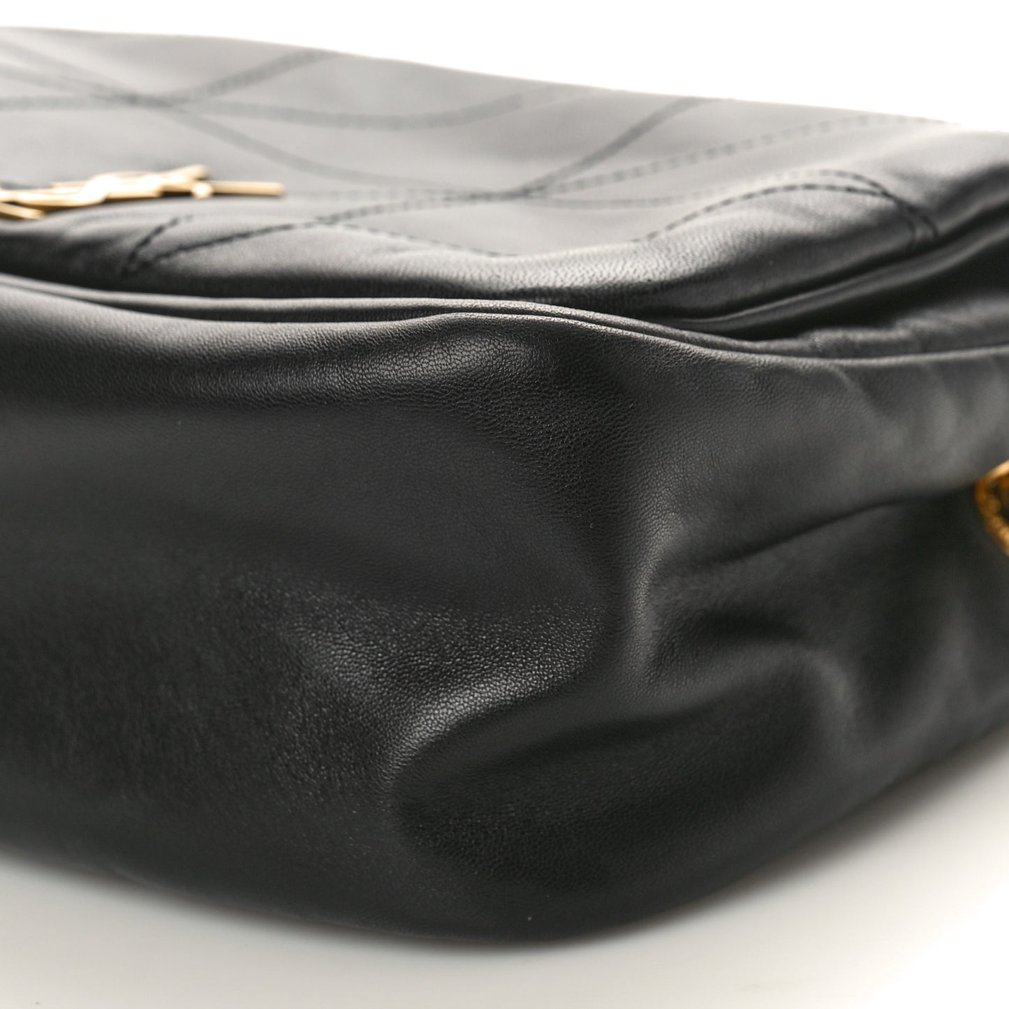 Lambskin Matelasse Monogram Small Jamie 4.3 Black