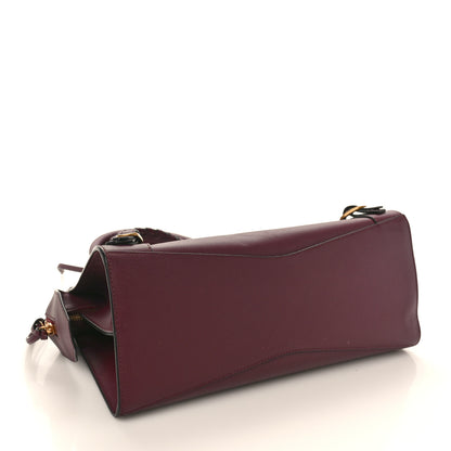 Balenciaga Smooth Calfskin Brass Hardware Neo Classic S City Burgundy 4 of 11