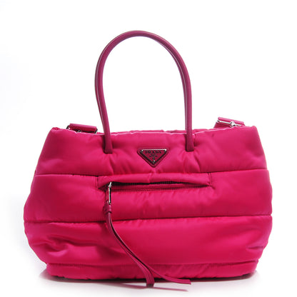 Prada Tessuto Bomber Small Tote Fuxia 1 of 9