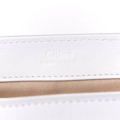 Chloe Shiny Calfskin Suede Mini C Bag Brilliant White 5 of 9