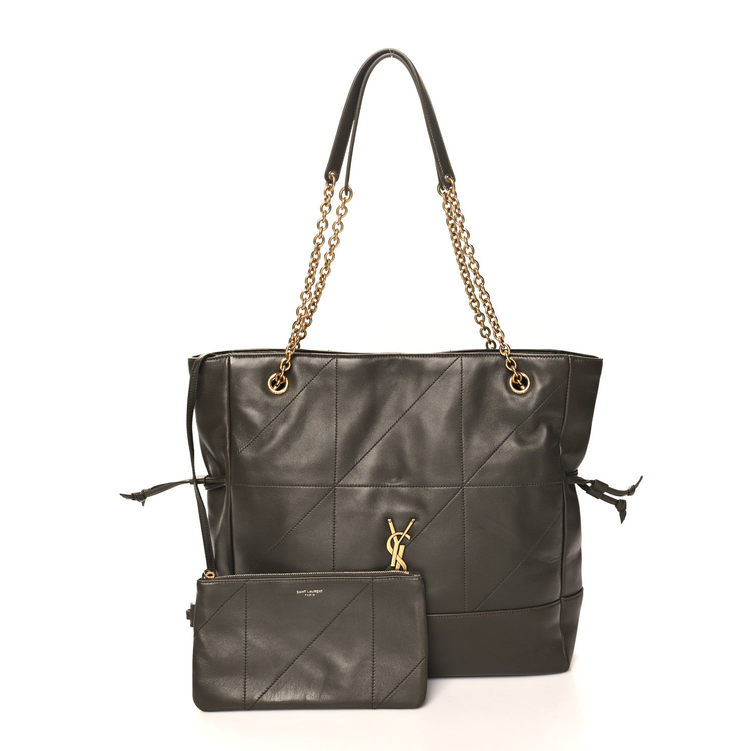 Saint Laurent Lambskin Jamie Shopping Tote Light Musk 3 of 11