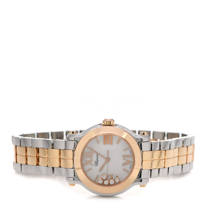 Chopard Stainless Steel 18K Rose Gold 5 Diamond 30mm Happy Sport Automatic Watch 2 of 4