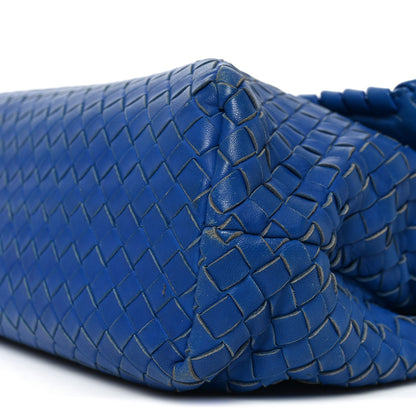 Bottega Veneta Nappa Intrecciato Medium Olimpia Shoulder Bag Blue 11 of 12