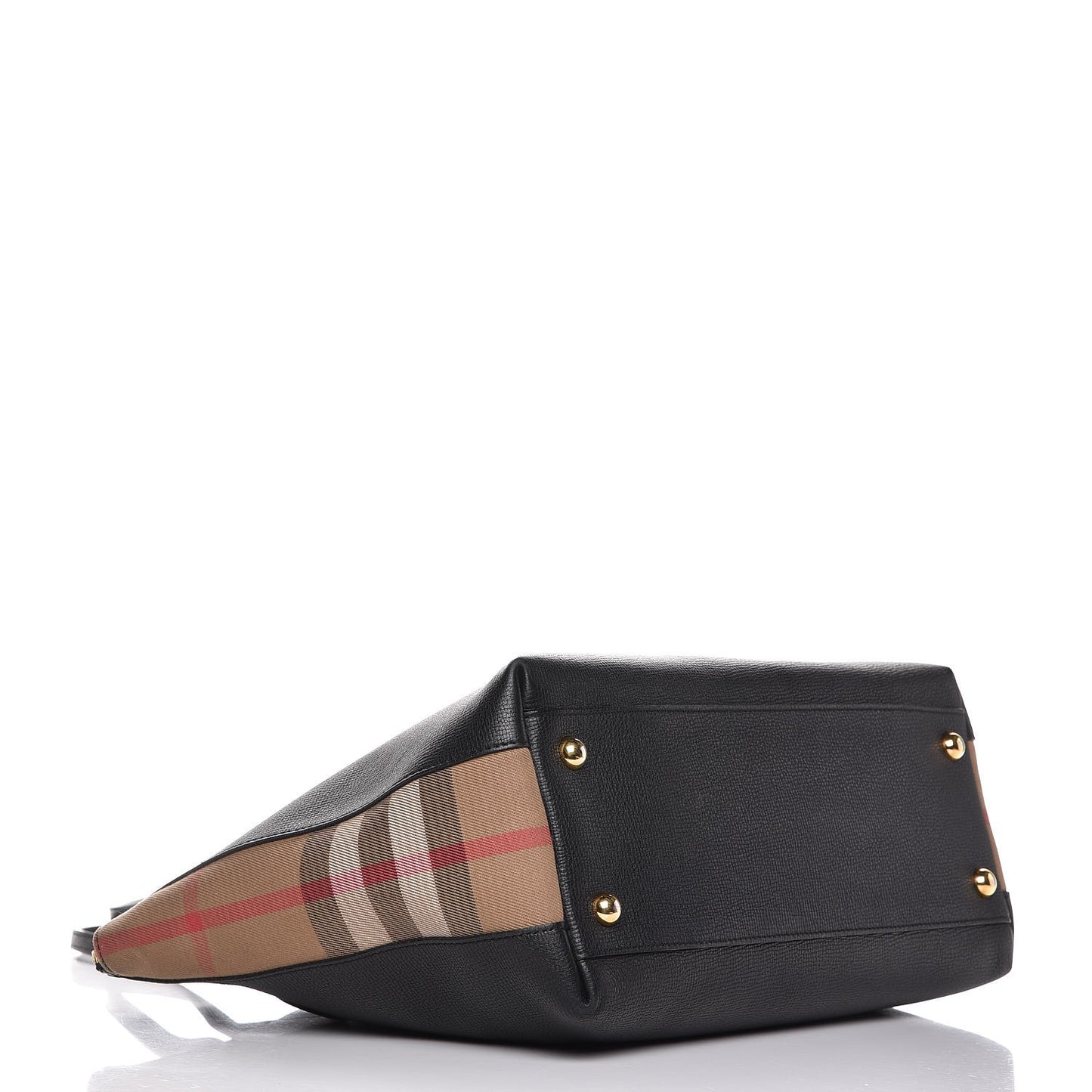 Derby Calfskin House Check Medium Welburn Tote Black