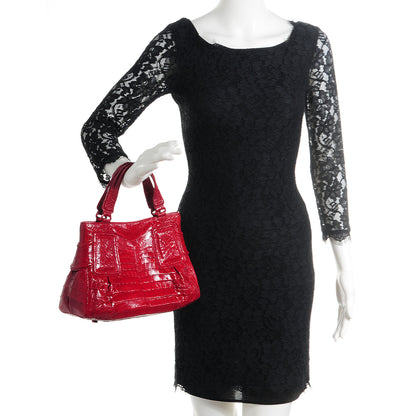 Nancy Gonzalez Crocodile Tote Red 2 of 7