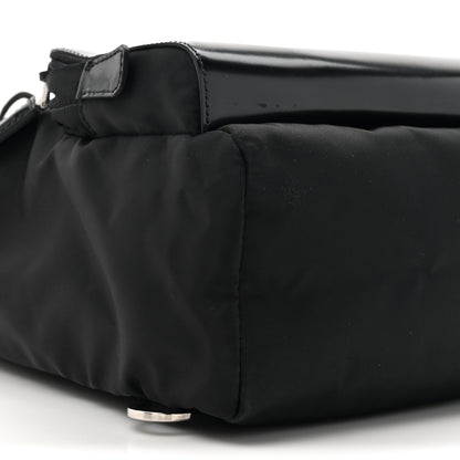 Prada Nylon Brushed Calfskin Mini Backpack Black 9 of 13