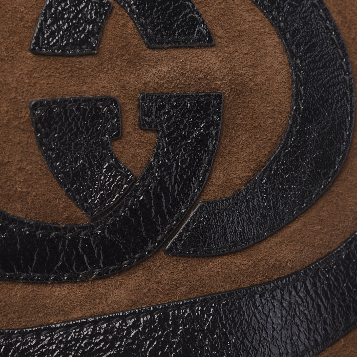 Suede Large Ophidia Vertical Shopping Tote Chestnut