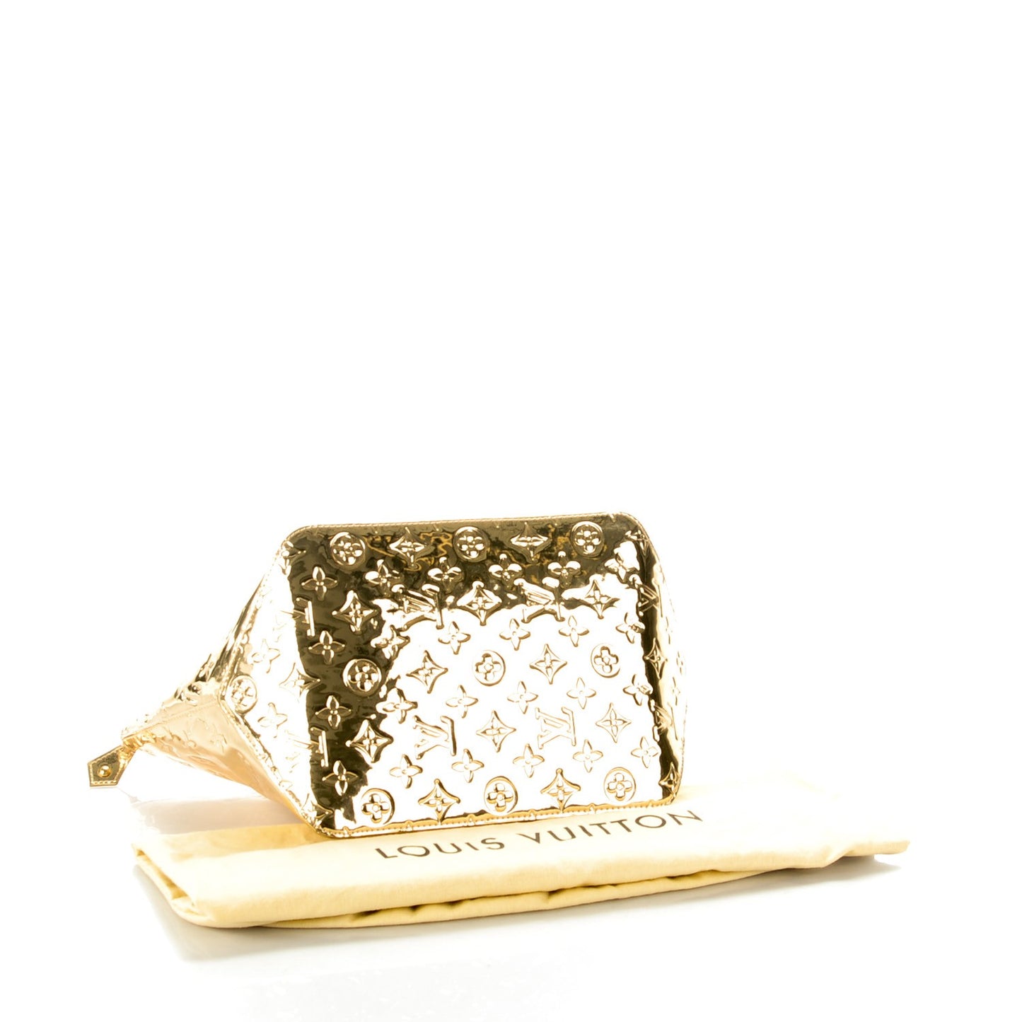 Monogram Miroir Bellevue PM Dore Gold