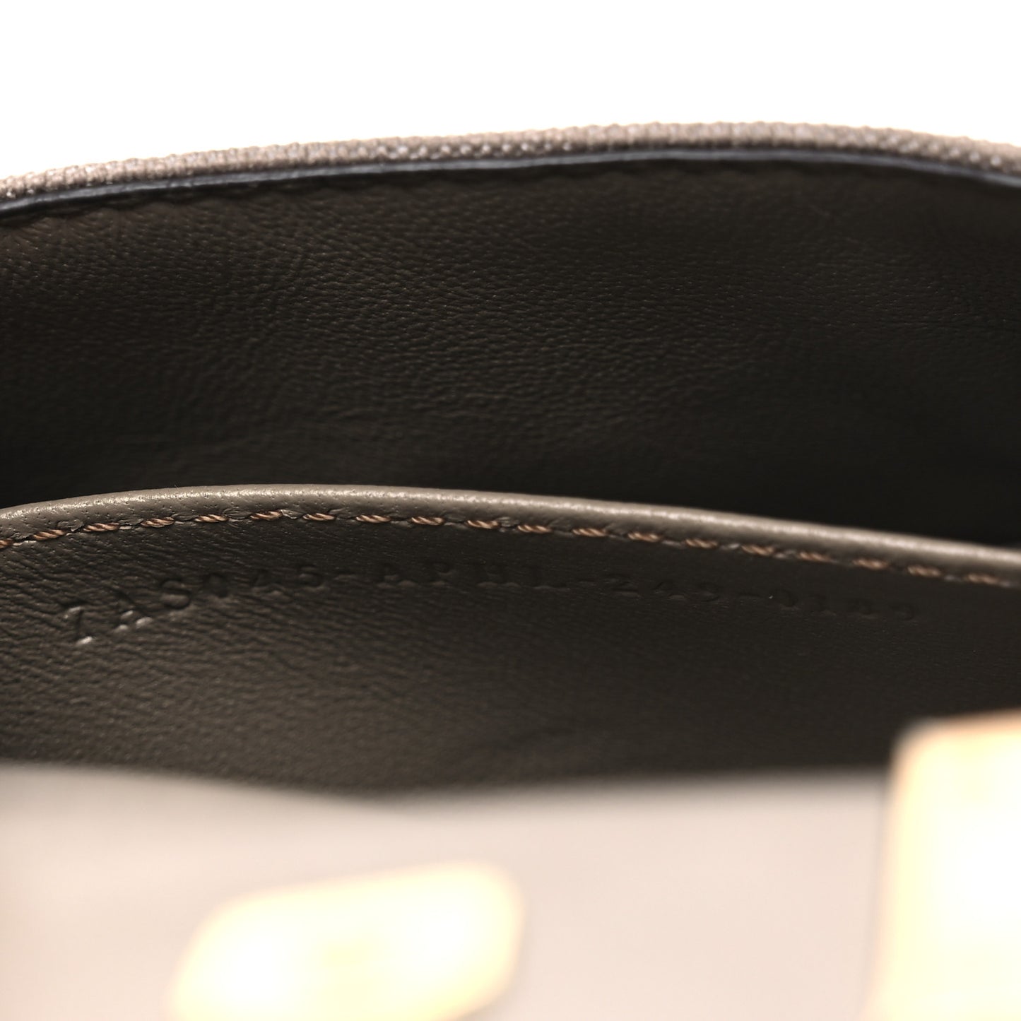 Canvas Vitello King FF Embroidered Nano Maxi Buckle Baguette Charm Tartufo Ebano