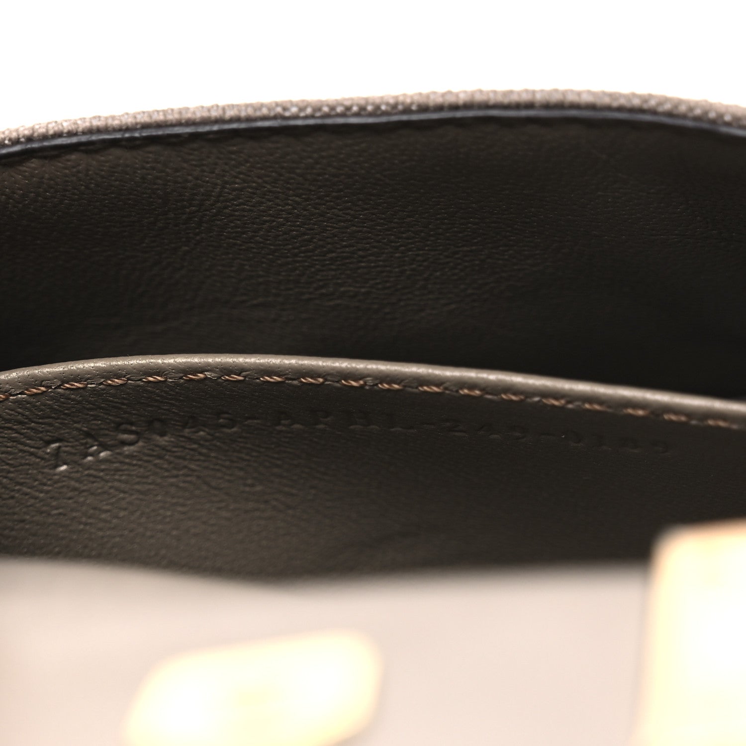 Fendi Canvas Vitello King FF Embroidered Nano Maxi Buckle Baguette Charm Tartufo Ebano 6 of 10