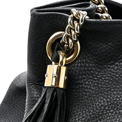 Gucci Pebbled Calfskin Medium Soho Chain Shoulder Bag Black 18 of 19