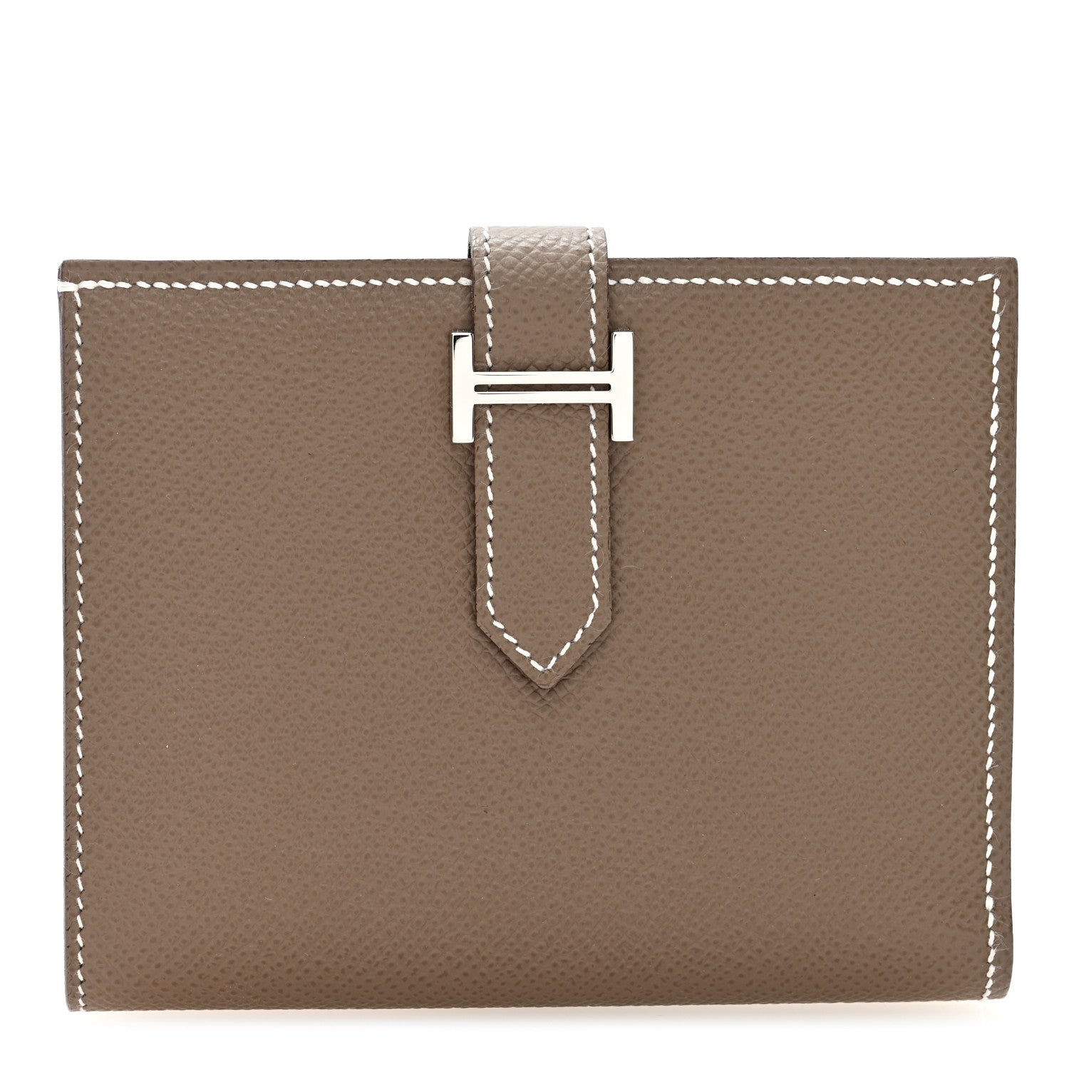 Hermes Epsom Bearn Compact Wallet Etoupe 1 of 7